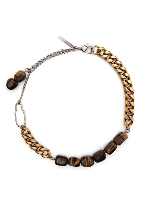 Collana a catena tiger eye in oro Dries van noten - uomo DRIES VAN NOTEN | 251028206092971